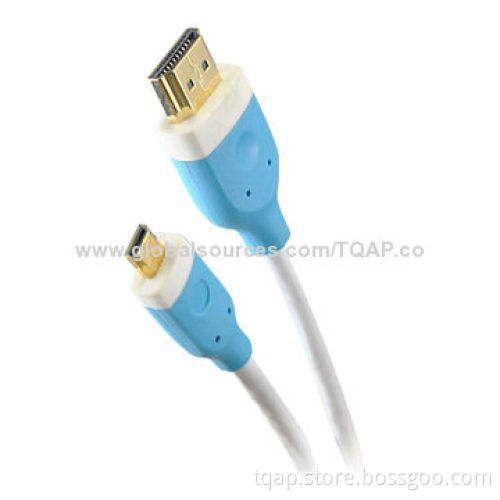High Performance with Ethernet Micro HDMI 19pin Male to Male Cable